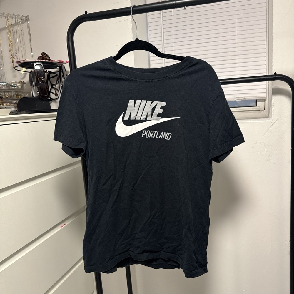 Nike Portland Black Logo Graphic T Shirt